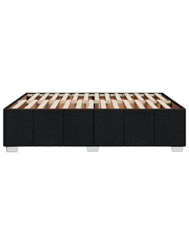 Giroletto senza Materasso Nero 140x190 cm in Tessuto