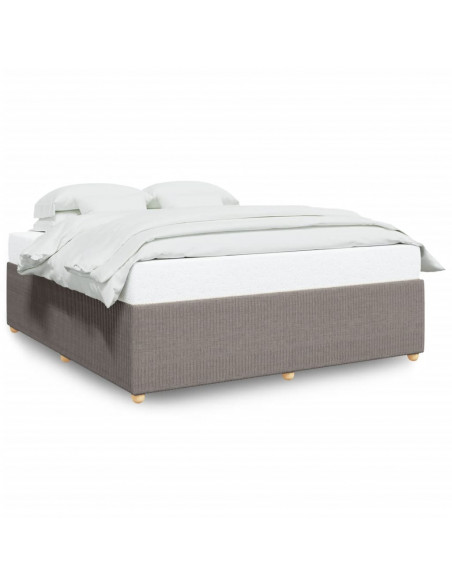 Giroletto senza Materasso Tortora 200x200 cm in Tessuto