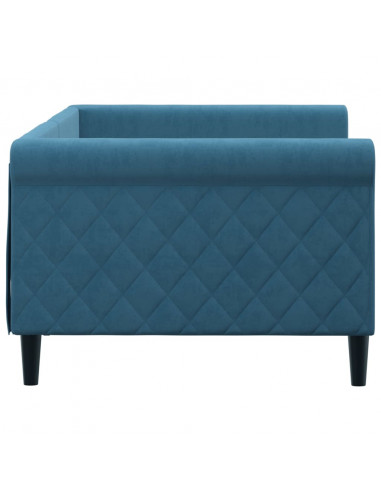 Letto da Giorno Blu 90x200 cm in Velluto