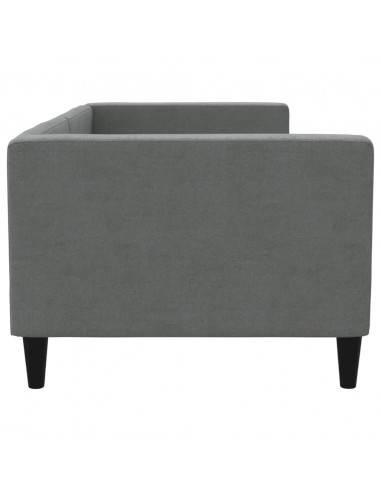 Letto da Giorno Grigio Scuro 80x200 cm in Tessuto