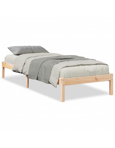 Letto Extra Lungo senza Materasso 100x210 cm in Legno di Pino