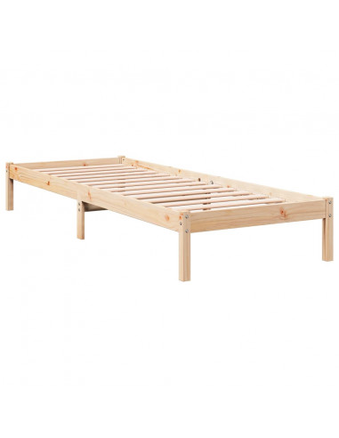 Letto Extra Lungo senza Materasso 100x210 cm in Legno di Pino