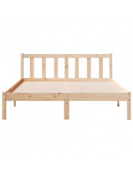 Letto Extra Lungo senza Materasso 140x210 cm in Legno di Pino