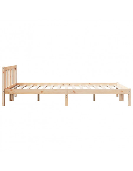 Letto Extra Lungo senza Materasso 140x210 cm in Legno di Pino