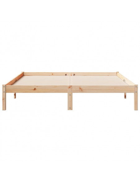 Letto Extra Lungo senza Materasso 140x220 cm in Legno di Pino