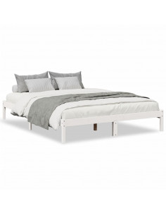 Letto Extra Lungo senza Materasso 160x210 cm in Legno di Pino 2