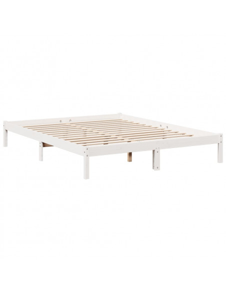Letto Extra Lungo senza Materasso 160x210 cm in Legno di Pino
