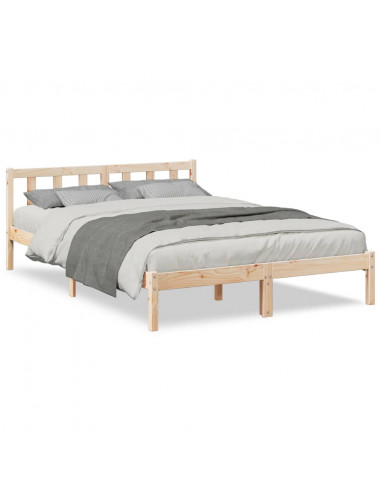 Letto Extra Lungo senza Materasso 160x210 cm in Legno di Pino