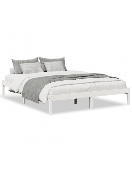 Letto Extra Lungo senza Materasso 160x220 cm in Legno di Pino