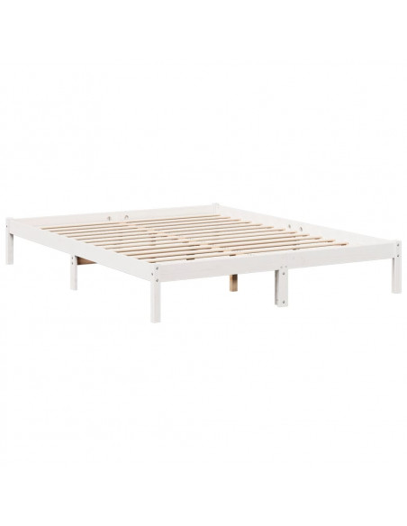 Letto Extra Lungo senza Materasso 160x220 cm in Legno di Pino