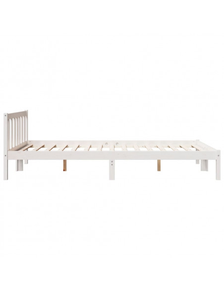 Letto Extra Lungo senza Materasso 160x220 cm in Legno di Pino