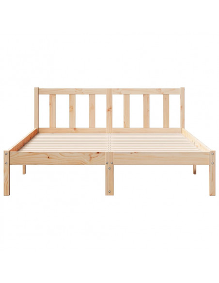 Letto Extra Lungo senza Materasso 160x220 cm in Legno di Pino