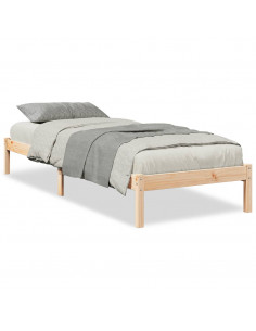 Letto Extra Lungo senza Materasso 180x200 cm in Legno di Pino 2