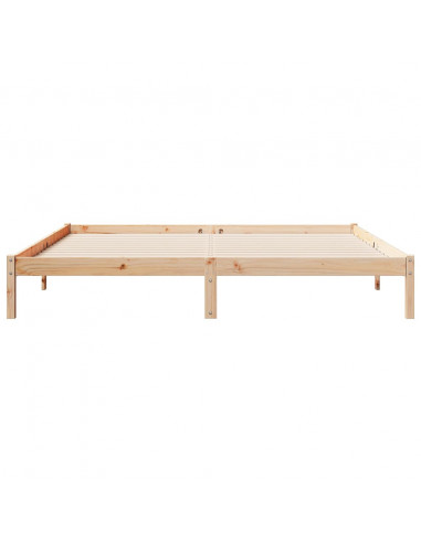 Letto Extra Lungo senza Materasso 180x220 cm in Legno di Pino