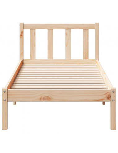 Letto Extra Lungo senza Materasso 80x220 cm in Legno di Pino