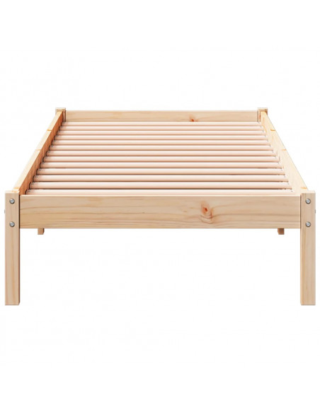 Letto Extra Lungo senza Materasso 90x210 cm in Legno di Pino
