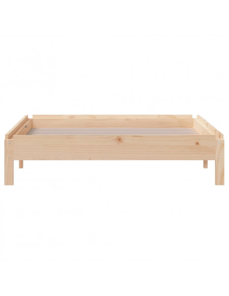 Letto Impilabile 75x190 cm in Legno Massello di Pino