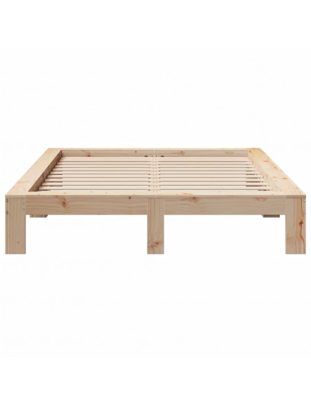 Letto senza Materasso 160x200 cm in Legno Massello di Pino