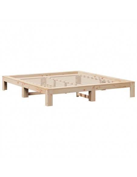Letto senza Materasso 180x200 cm in Legno Massello di Pino