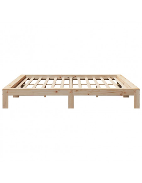 Letto senza Materasso 180x200 cm in Legno Massello di Pino
