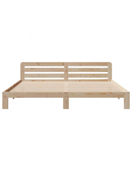 Letto senza Materasso 180x200 cm in Legno Massello di Pino