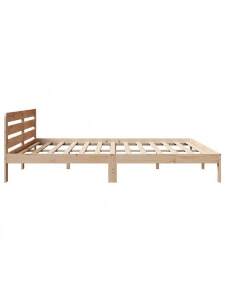 Letto senza Materasso 180x200 cm in Legno Massello di Pino