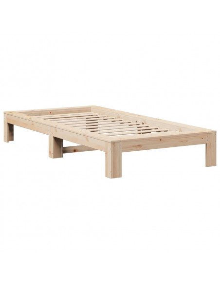 Letto senza Materasso 90x190 cm in Legno Massello di Pino