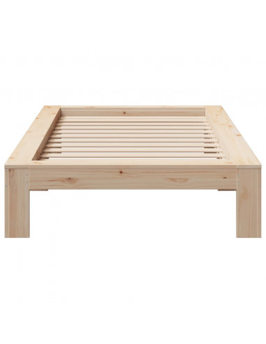 Letto senza Materasso 90x190 cm in Legno Massello di Pino
