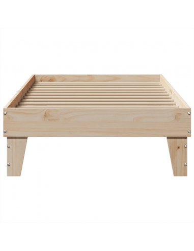 Letto senza Materasso 90x190 cm in Legno Massello di Pino