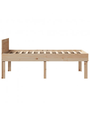 Letto senza Materasso 90x190 cm in Legno Massello di Pino