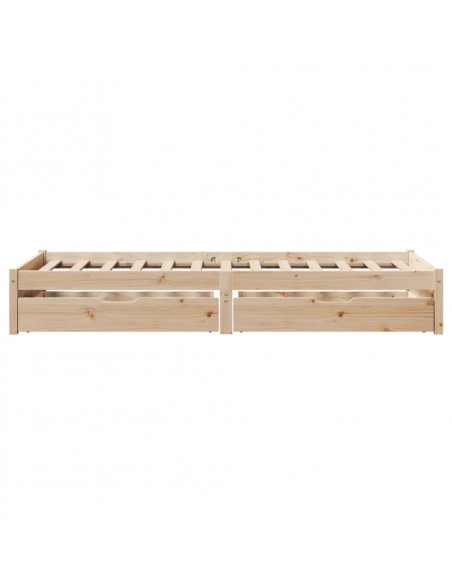 Letto senza Materasso 90x190 cm in Legno Massello di Pino