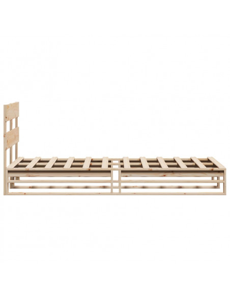 Letto senza Materasso 90x200 cm in Legno Massello di Pino