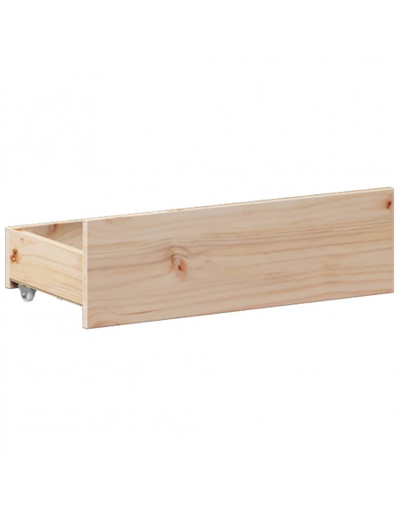 Letto senza Materasso con Testiera 160x200 cm in Legno di Pino