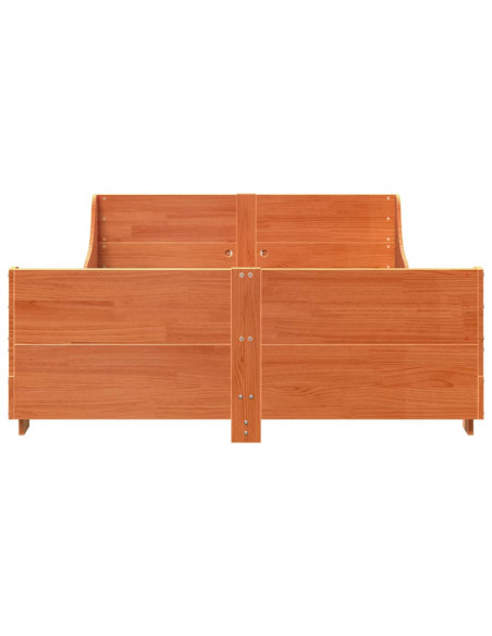 Letto senza Materasso Marrone Cera 150x200 cm in Legno di Pino