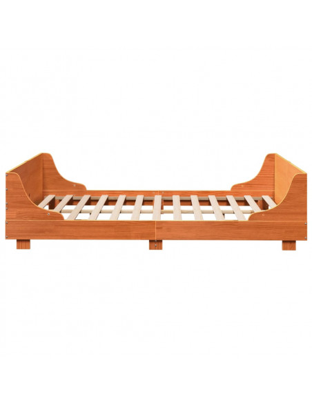 Letto senza Materasso Marrone Cera 150x200 cm in Legno di Pino