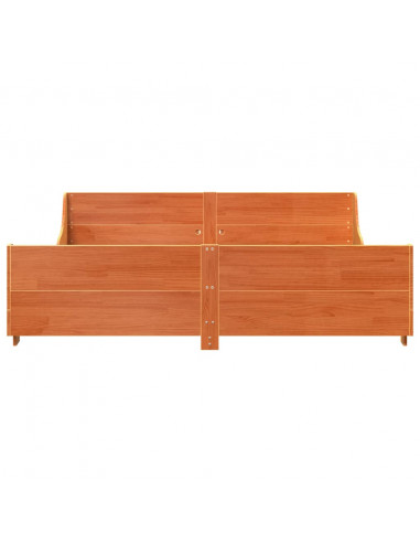 Letto senza Materasso Marrone Cera 180x200 cm in Legno di Pino