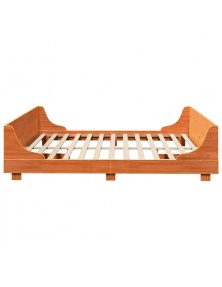 Letto senza Materasso Marrone Cera 180x200 cm in Legno di Pino