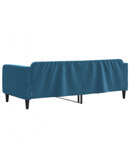 Letto da Giorno Blu 90x200 cm in Velluto