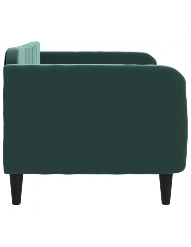 Letto da Giorno Verde Scuro 80x200 cm in Velluto