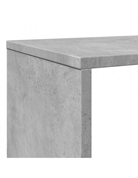 Libreria Grigio Cemento 132x29x141,5 cm in Legno Multistrato
