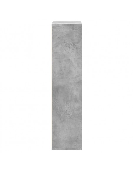 Libreria Grigio Cemento 50x25x105 cm in Legno Multistrato