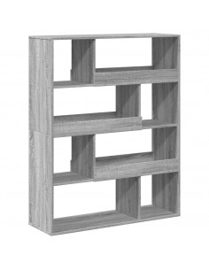Libreria Grigio Sonoma 100x33x125,5 cm in Legno Multistrato 2