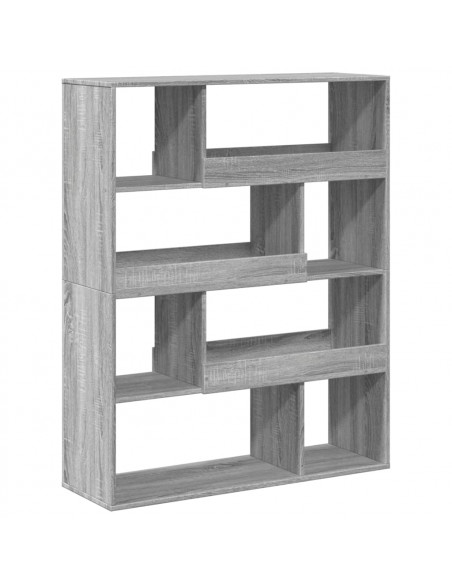 Libreria Grigio Sonoma 100x33x125,5 cm in Legno Multistrato