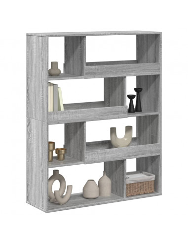 Libreria Grigio Sonoma 100x33x125,5 cm in Legno Multistrato