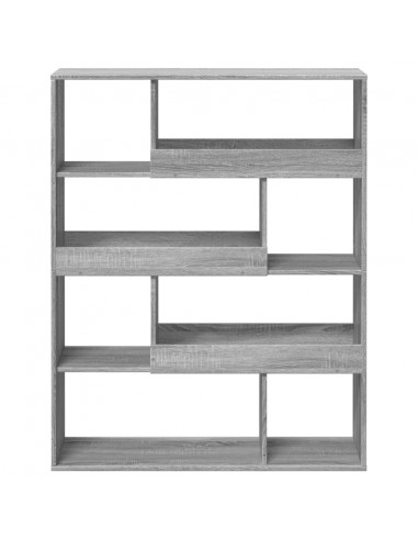 Libreria Grigio Sonoma 100x33x125,5 cm in Legno Multistrato