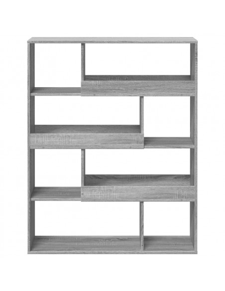 Libreria Grigio Sonoma 100x33x125,5 cm in Legno Multistrato