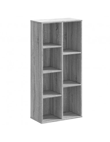 Libreria Grigio Sonoma 50x25x105 cm in Legno Multistrato