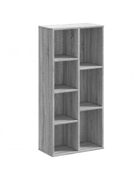 Libreria Grigio Sonoma 50x25x105 cm in Legno Multistrato