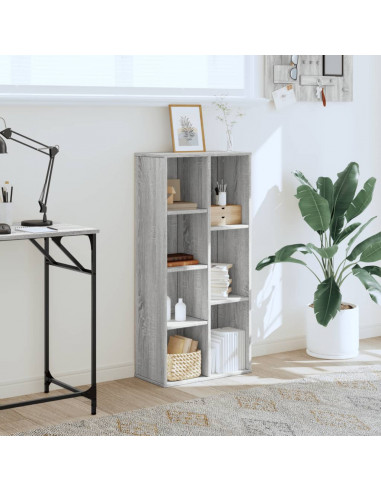 Libreria Grigio Sonoma 50x25x105 cm in Legno Multistrato
