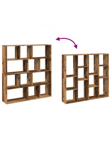 Libreria Legno Antico 132x29x141,5 cm in Legno Multistrato